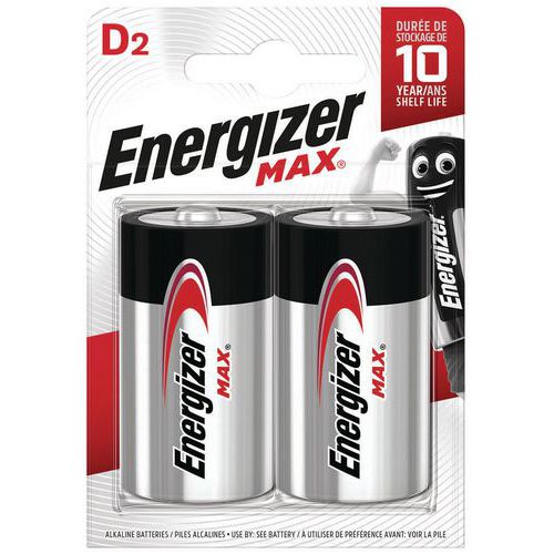 Max D batterier - Pakning à 2 - Energizer