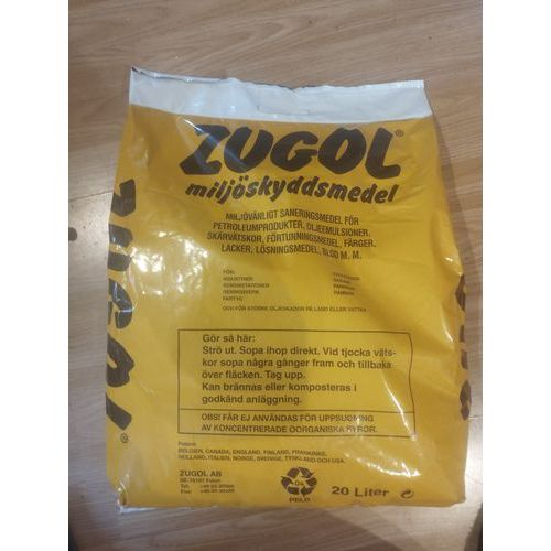 Absorbent miljøvernmiddel Zugol, 20 liter