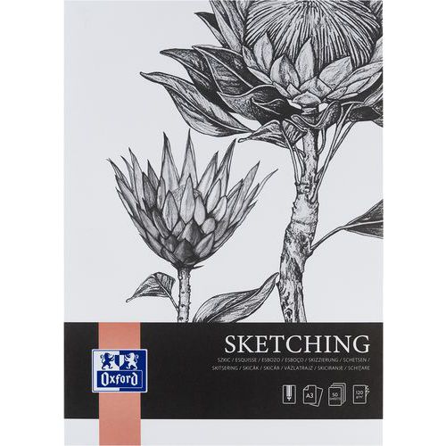 Sketchpad Sketching Art bakside A3 50s 120g - Oxford Sketchpad Sketching Art bakside A3 50s 120g - Oxford