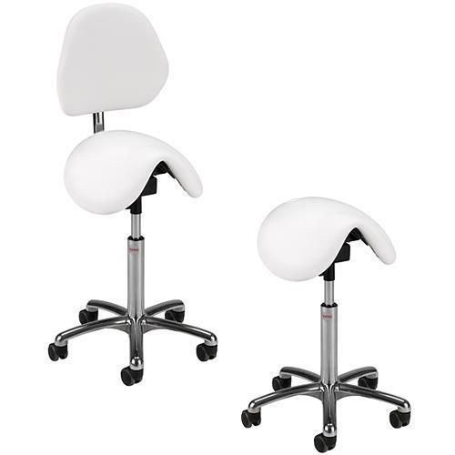 Sadelstol Pinto hvit - Global Professional Seating