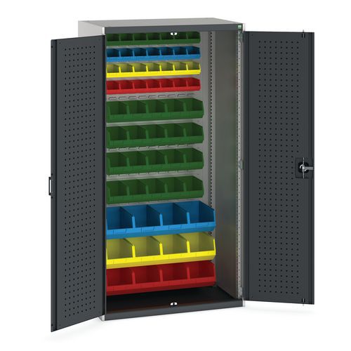 Skap med 60 beholdere 1050x650x2000 mm – Bott