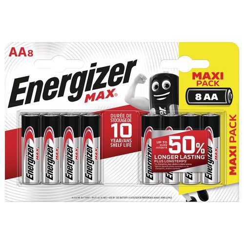 Max AA-batterier - Pakning à 8 - Energizer
