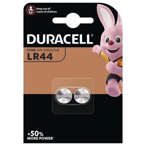 LR44 V13GA alkalisk myntcellebatteri - Pakning à 2 - Duracell