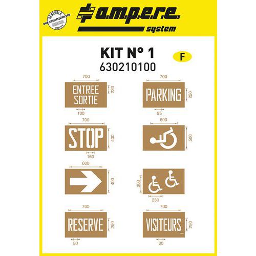 Sett med sjablonger nr. 1 – Ampere - Ampere System