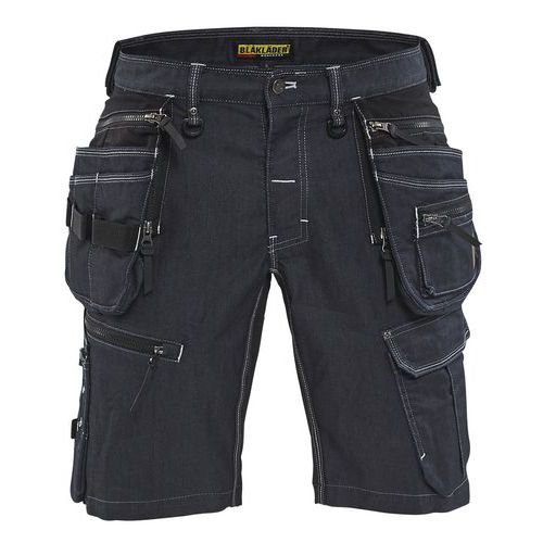 Håndverksshorts stretch X1900 Marineblå/Svart