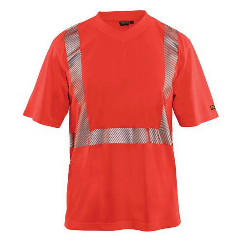 t-skjorte varsel UV-beskyttet Rød highvis