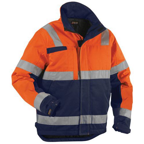Vinterjakke varsel Orange/Marineblå