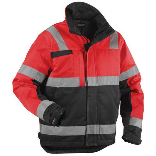Vinterjakke varsel Hivis Rød/Svart