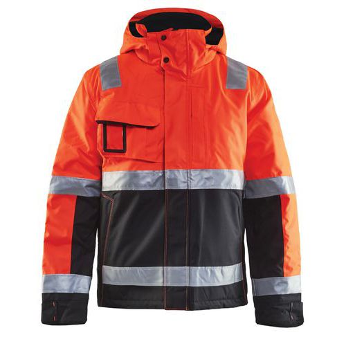 Vinterjakke Varsel Hivis Rød/Svart