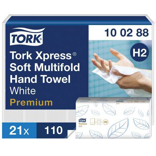 Tork Premium H2 papirhåndkle – kjedebrettet