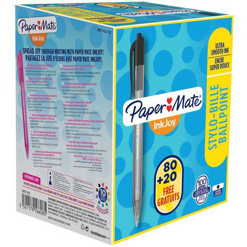 Uttrekkbar kulepenn Inkjoy® 100 - Papermate Uttrekkbar kulepenn Inkjoy® 100 - Papermate
