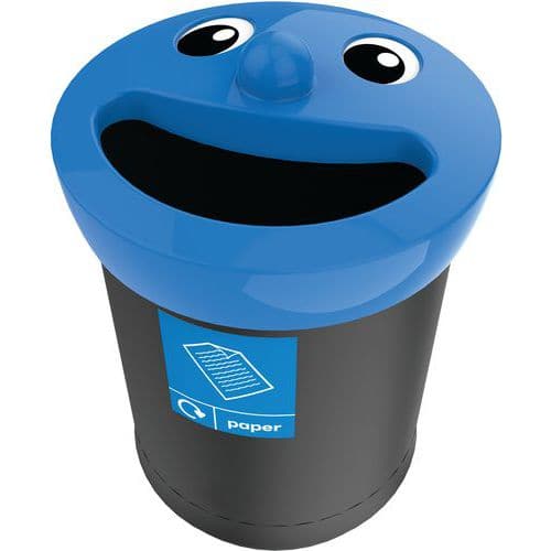 Avfallssorteringsbeholder Smiley Face 52L papir Vepabins