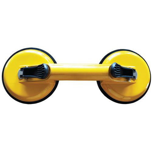 Dobbel sugekopp i aluminium - Kapasitet 100 kg