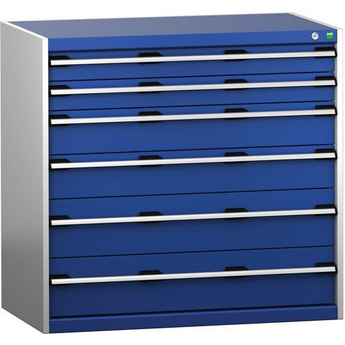 Skap med skuffer SL-10610-6.4 med 6 skuffer for tung last – Bott