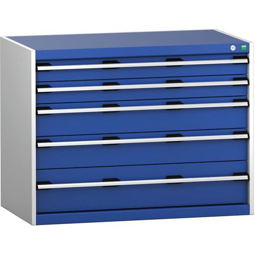 Skap med skuffer SL-1068-5.2 med 5 skuffer for tung last – Bott