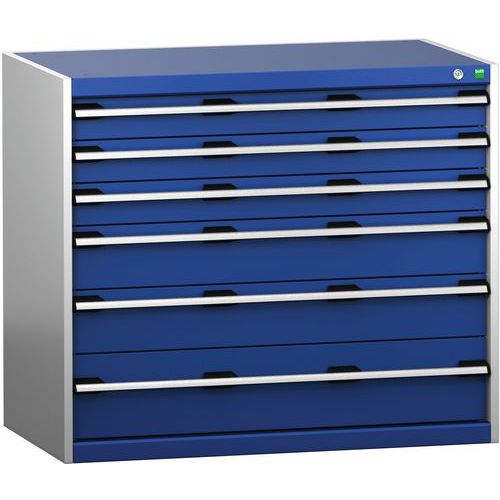 Skap med skuffer SL-1069-6.4 med 6 skuffer for tung last – Bott