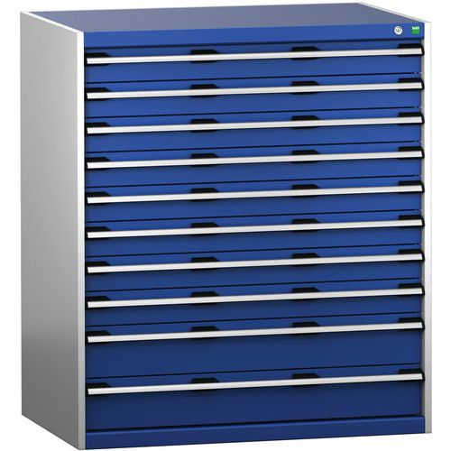 Skap med skuffer SL-10712-10.2 med 10 skuffer for tung last