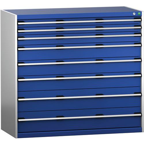 Skap med skuffer SL-13612-8.2 med 8 skuffer for tung last – Bott