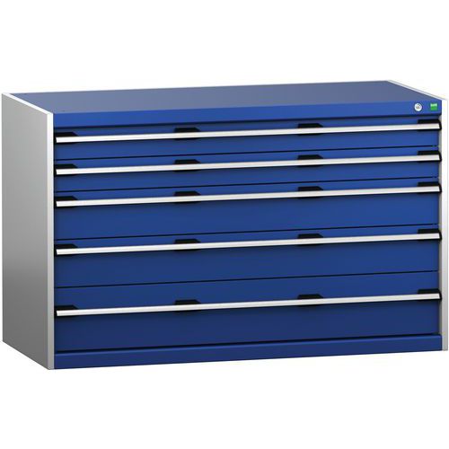 Skap med skuffer SL-1368-5.2 med 5 skuffer for tung last – Bott