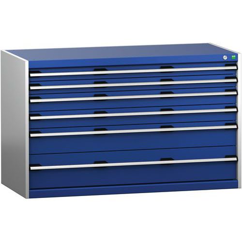 Skap med skuffer SL-1368-6.2 med 6 skuffer for tung last – Bott