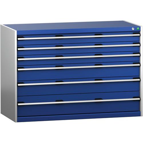 Skap med skuffer SL-1369-6.2 med 6 skuffer for tung last – Bott