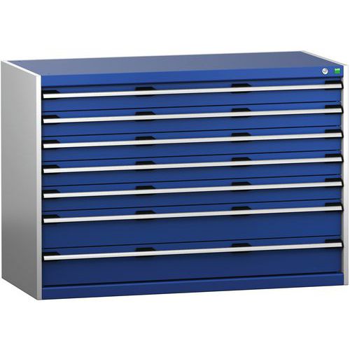 Skap med skuffer SL-1369-7.2 med 7 skuffer for tung last – Bott
