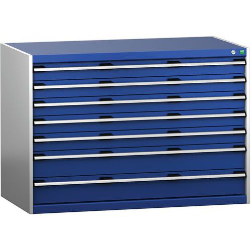 Skuffeskap SL-1379-7.2 med 7 skuffer for tung last - Bottn