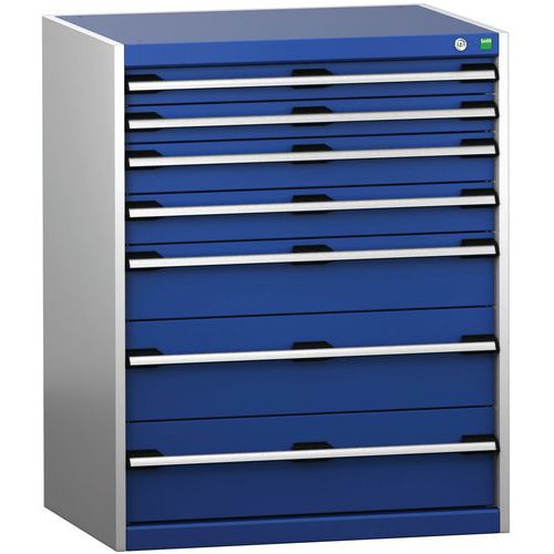 Skap med 7 skuffer SL-8612-7.2 for tung last – Bott