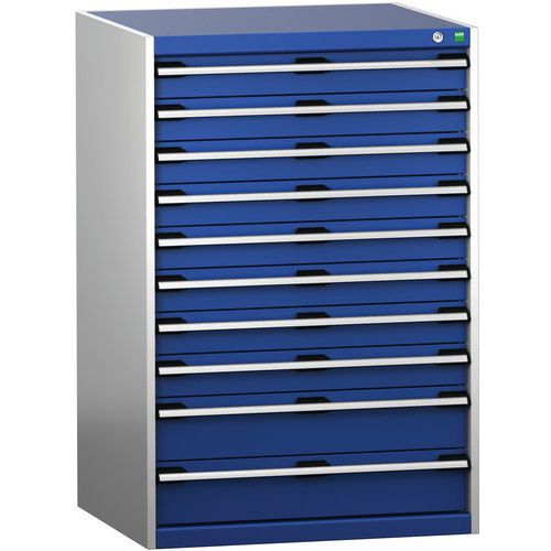 Skap med skuffer SL-8712-10.4 med 10 skuffer for tung last – Bott