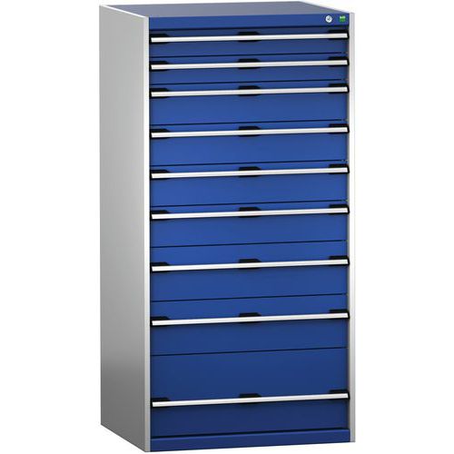Skap med skuffer SL-8716-9.2 med 9 skuffer for tung last – Bott