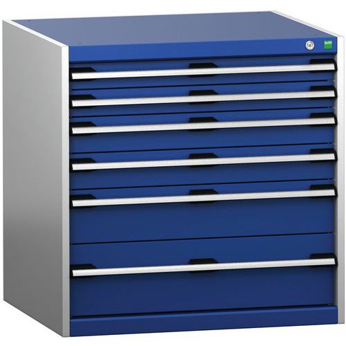 Skap med skuffer SL-878-6.4 med 6 skuffer for tung last – Bott