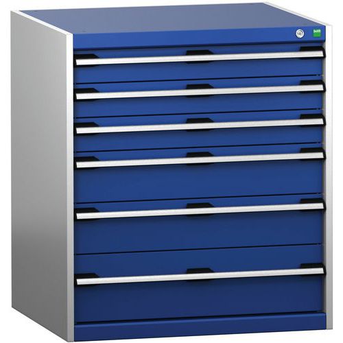 Skap med skuffer SL-879-6.4 med 6 skuffer for tung last – Bott