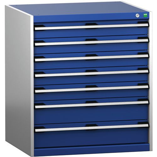 Skap med skuffer SL-879-7.2 med 7 skuffer for tung last – Bott