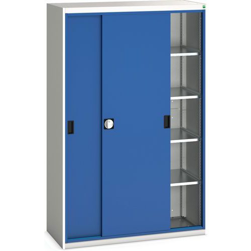 Skap Verso med skyvedører og 4 hyller 1300x550x2000 – Bott