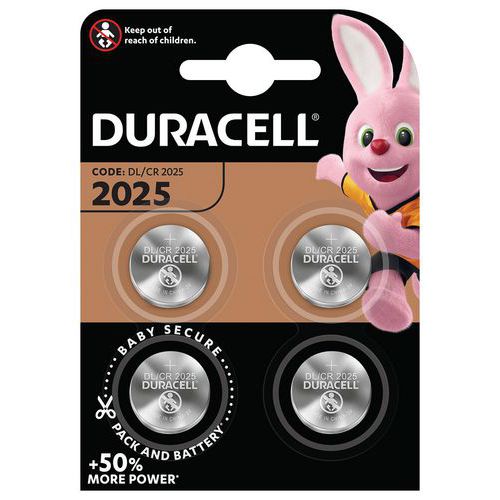 DL 2025 litiummyntbatterier - Pakning à 4 - Duracell