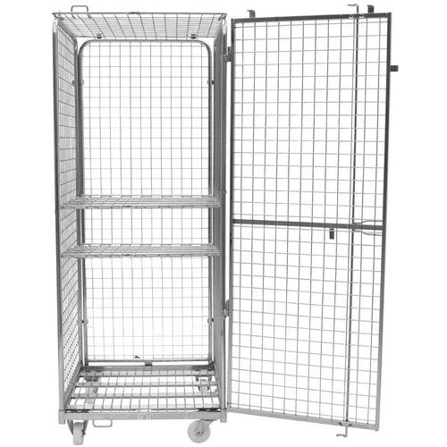 Rullecontainer – 2 hyller – kapasitet 400 kg – Manutan Rullecontainer – 2 hyller – kapasitet 400 kg – Manutan