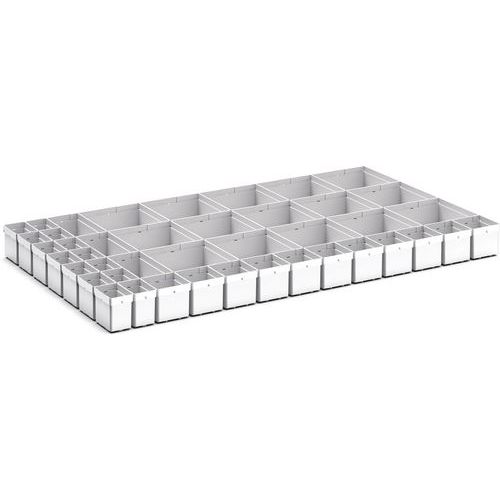 Oppbevaringsbokser for Cubio EKK06100 skuff, 43 rom – Bott