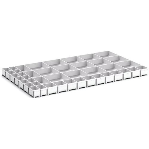 Oppbevaringsbokser for skuff Cubio EKK0675, 43 rom – Bott