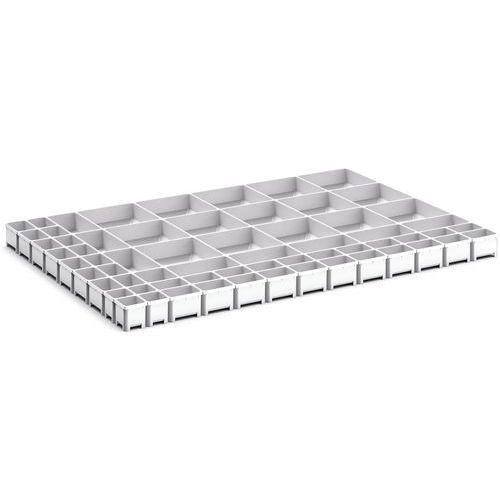 Oppbevaringsbokser for skuffer Cubio EKK0775, 64 rom – Bott