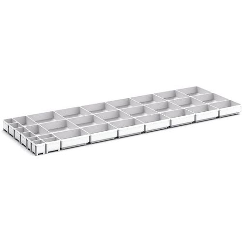Oppbevaringsbokser for skuff Cubio EKK3575, 31 rom – Bott