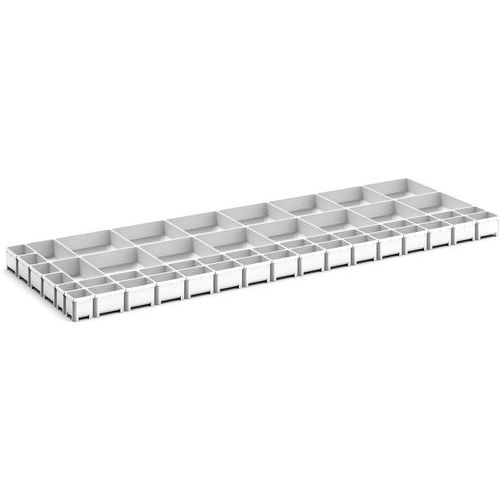 Oppbevaringsbokser for skuff Cubio EKK3575, 52 rom – Bott