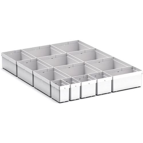 Oppbevaringshyller for Cubio EKK6100 skuff, 14 rom – Bott