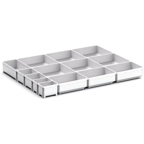 Oppbevaringsbokser for skuff Cubio EKK-6575, 14 rom – Bott