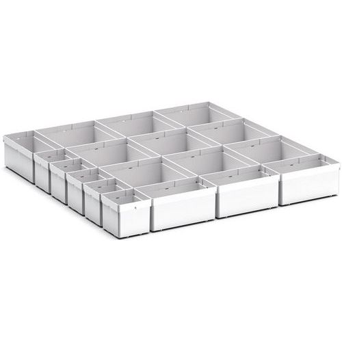 Oppbevaringsbokser for Cubio EKK-66100 skuff, 18 rom – Bott