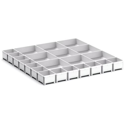 Oppbevaringsbokser for skuff Cubio EKK-6675, 22 rom – Bott