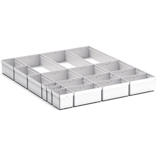 Oppbevaringsbokser for Cubio EKK-67100 skuff, 18 rom – Bott