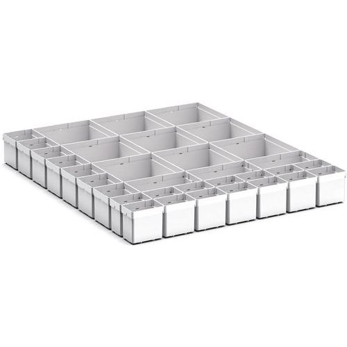 Oppbevaringsbokser for Cubio EKK-67100 skuff, 33 rom – Bott