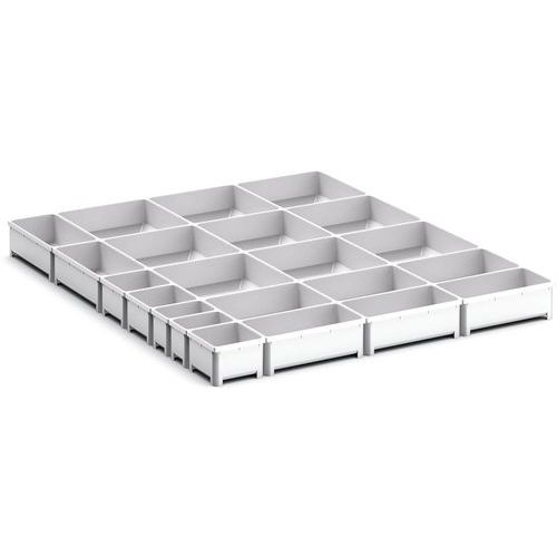 Oppbevaringsbokser for skuff Cubio EKK-6775, 22 rom – Bott