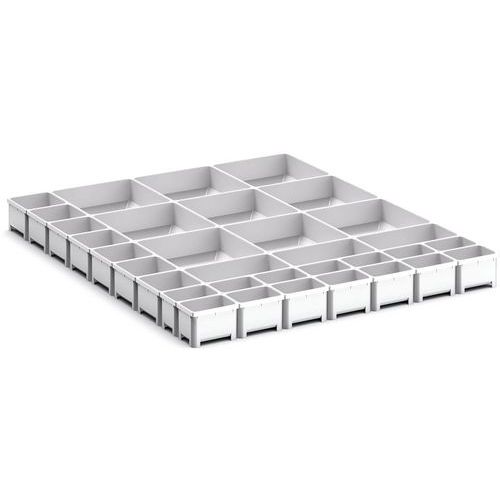 Oppbevaringsbokser for skuff Cubio EKK-6775, 33 rom – Bott