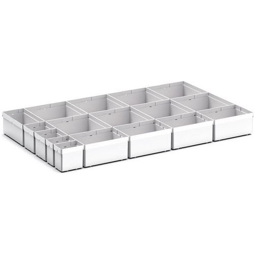 Oppbevaringshyller for Cubio EKK-85100 skuff, 17 rom – Bott